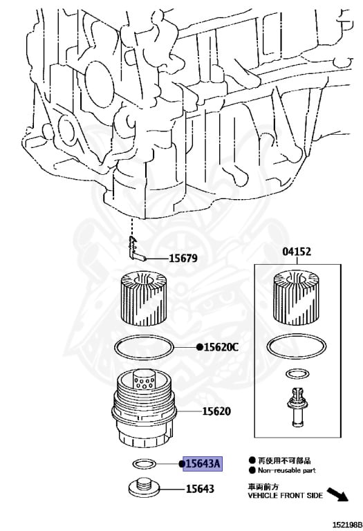 thumbnail image 2 of Genuine Toyota Oil Filter Drain Plug (15643-31050) And Seal Ring (96723-35028) Set – OEM Japan 2 of 6