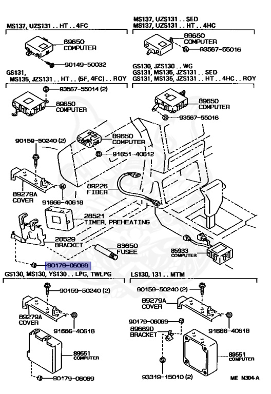 Toyota - Crown - UZS131 - 1990 - ROYAL SALOON G TYPE - HARDTOP - Automatic - 1UZFE