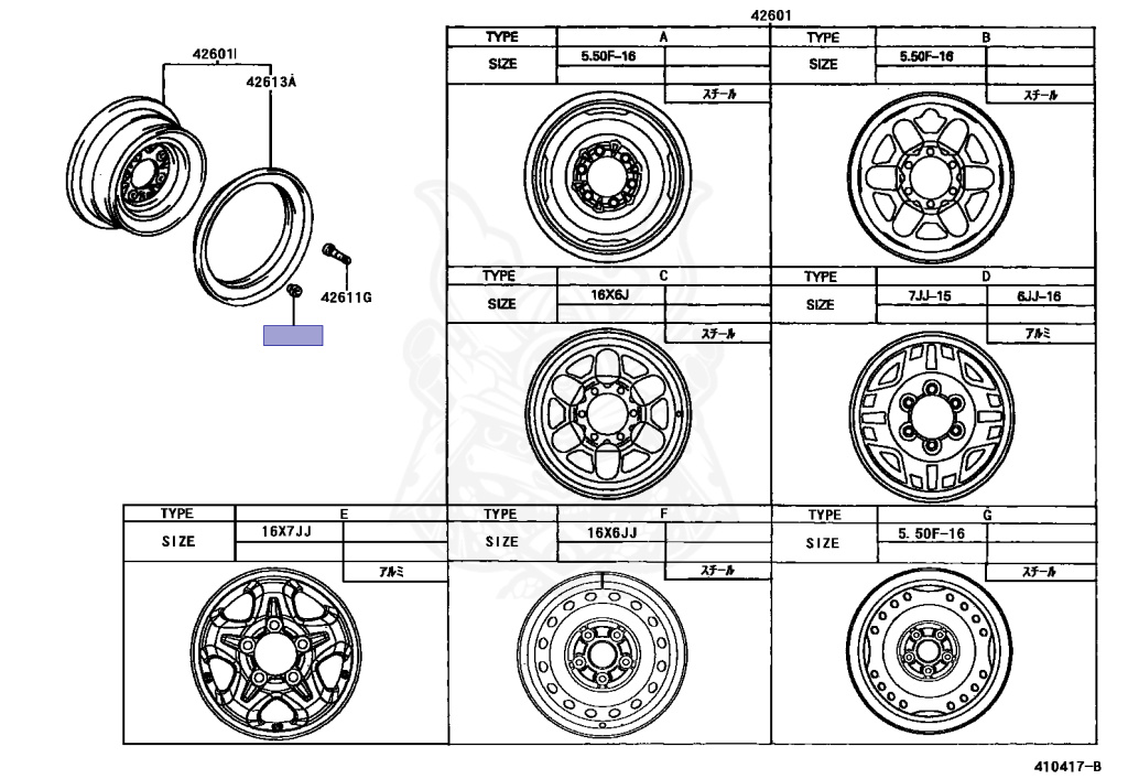 PP-「P」 90942-01081 - Toyota - Hub Nut, Spare Wheel - Nengun Performance