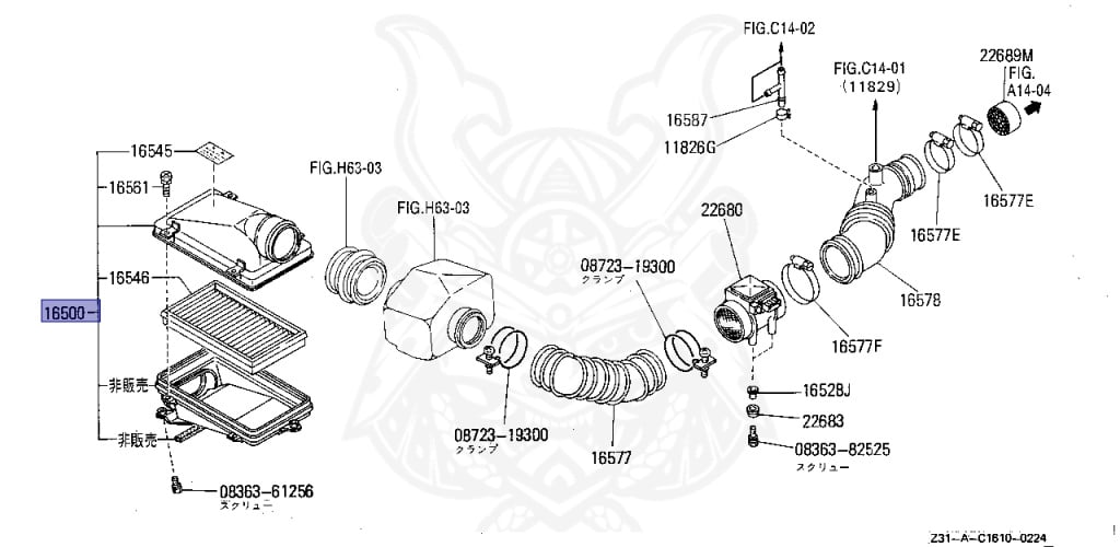 Nissan - Fairlady Z - Z31 - 1987 - ZR2 - AUTOMATIC TRANSMISSION(AT) - T-bar roof (KZ#) - RB20DT