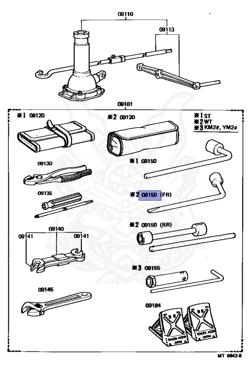Toyota - LiteAce - YM25 - 1983 - DLX TYPE - TRUCK(PICKUP):TR TYPE - Manual - 1YJ
