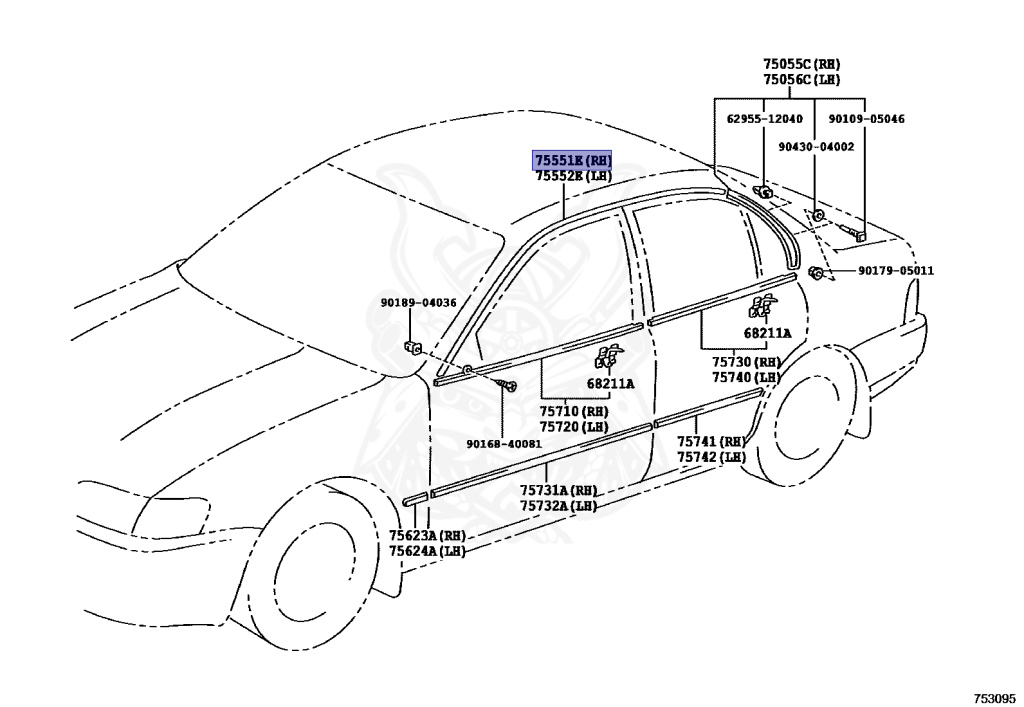 Toyota - Corolla - AE100 - 1995 - SE-L TYPE - 4-DOOR(SEDAN) - Manual - 5AFE