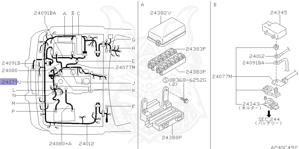 24079-05J00 - Nissan - Harness Assembly, EGI - Nengun