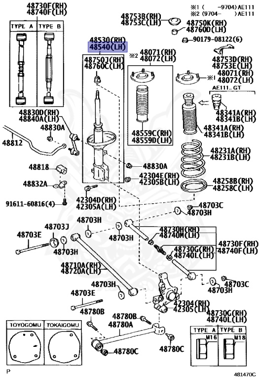 Toyota - Corolla - AE111 - 1997 - GT TYPE - SEDAN - Automatic - 4AGE