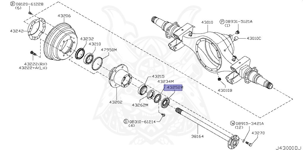 43254-0T000 - Nissan - Oil Seal - Nengun Performance