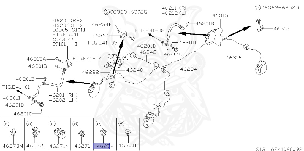 46271-W1601 - Nissan - Clamp, Brake - Nengun Performance