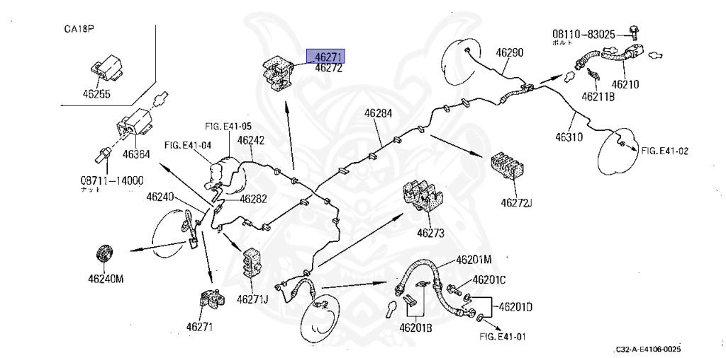 46271-W1601 - Nissan - Clamp, Brake - Nengun Performance