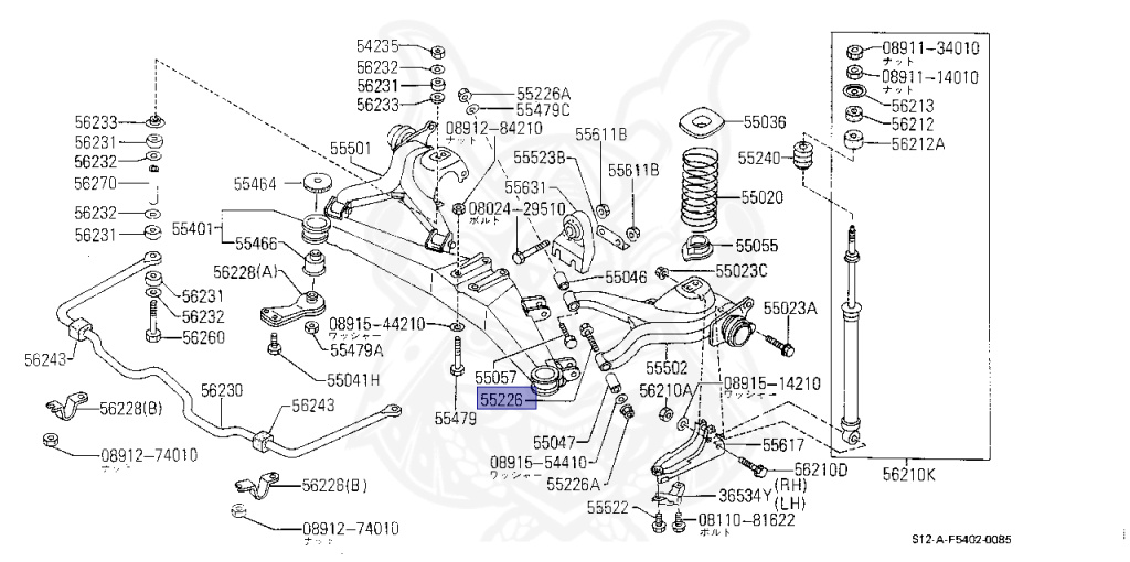55226-10V01 - Nissan - Pin, Arm - Nengun Performance