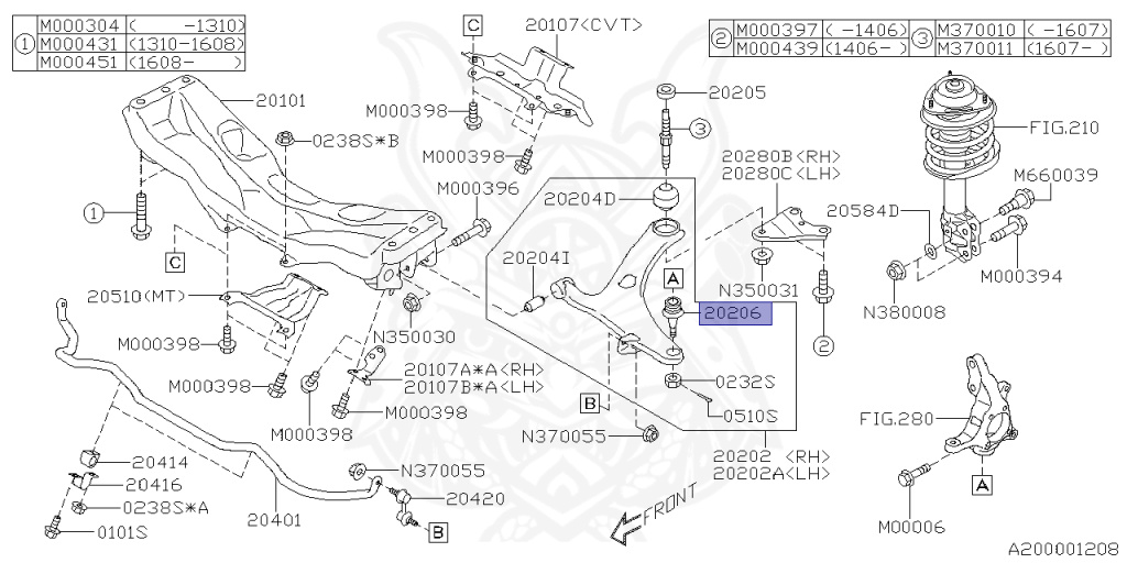 Subaru - Impreza Sports - GP2 - Jan-2011 - 16I - Wagon - 2W - Torque converter type double-header transmission - Right hand - FB16