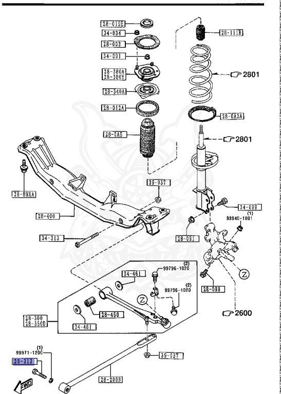 Mazda - MX-6 - GEEB - Nov-1991 - Right hand - KF-ZE
