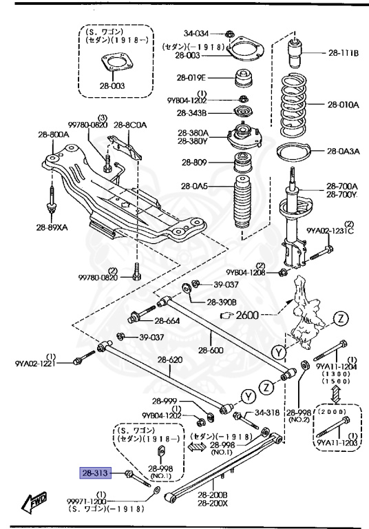 Mazda - Familia - BJFP - Sep-2000 - Right hand - FS-ZE
