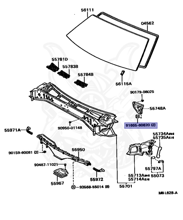 91665-60820 - Toyota - Bolt - Nengun Performance
