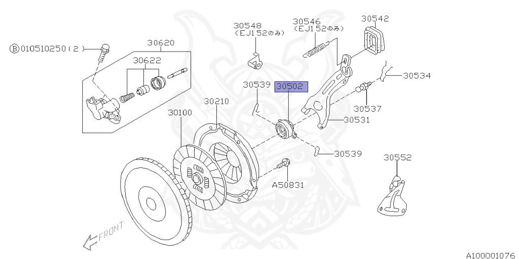 Subaru - Impreza - GD9 - Jan-2000 - Dec-2002 - NA - Sedan - 4W - 5-speed manual transmission - Right hand - 204