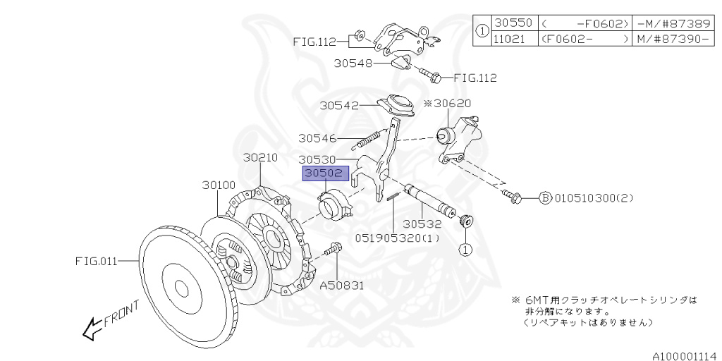 Subaru - Impreza WRX - GDA - Jan-2002 - WRX - Sedan - 4W - 5-speed manual transmission - Right hand - EJ205