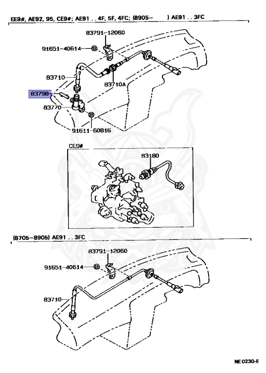 83798-17010 - Toyota - Key, Speedometer Cable Adapter