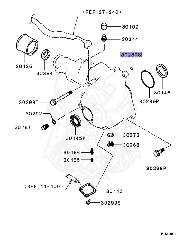 MD743612 - Mitsubishi - O-Ring, T/F Case - Nengun Performance