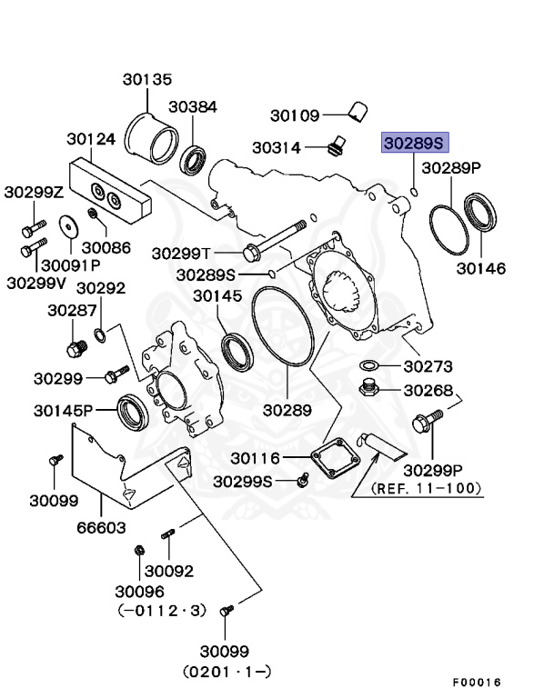 MD743612 - Mitsubishi - O-Ring, T/F Case - Nengun Performance