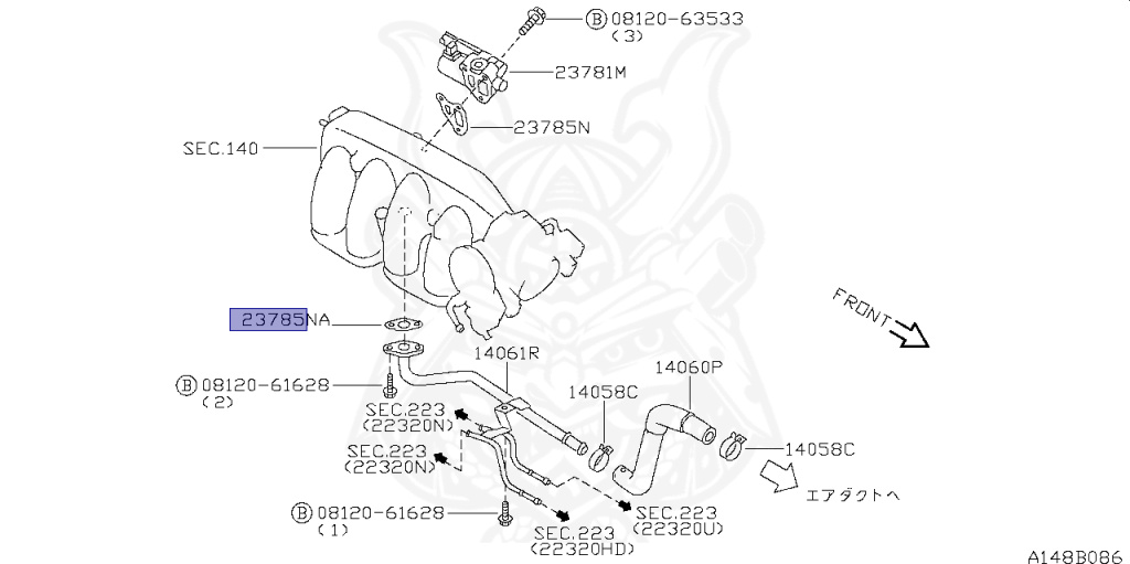 Nissan - Silvia - S14 - 1995 - KS - HARDTOP(K) - MANUAL TRANSMISSION(MT) - TWO WHEELS STEERING(2WS) - SR20DET