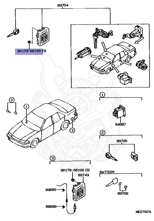 90179-06100 - Toyota - Nut - Nengun Performance