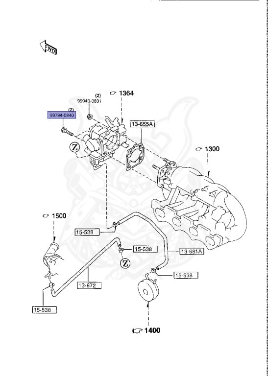9979-40-840 - Mazda - Flange Bolt - Nengun Performance