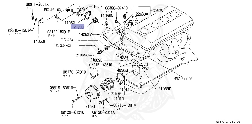 Nissan - Skyline - R30 - 1984 - RSX - SEDAN(S) - AUTOMATIC TRANSMISSION(FA) - FJ20E