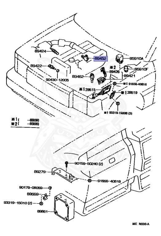 89452-12040 - Toyota - Sensor, Throttle Position (for E.f.i.