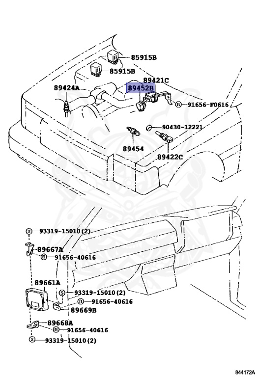 89452-12040 - Toyota - Sensor, Throttle Position (for E.f.i.