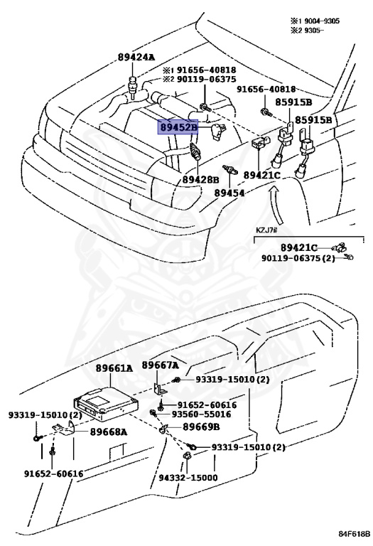 trustec 89452-12040 - Toyota - Sensor, Throttle Position (for E.f.i.