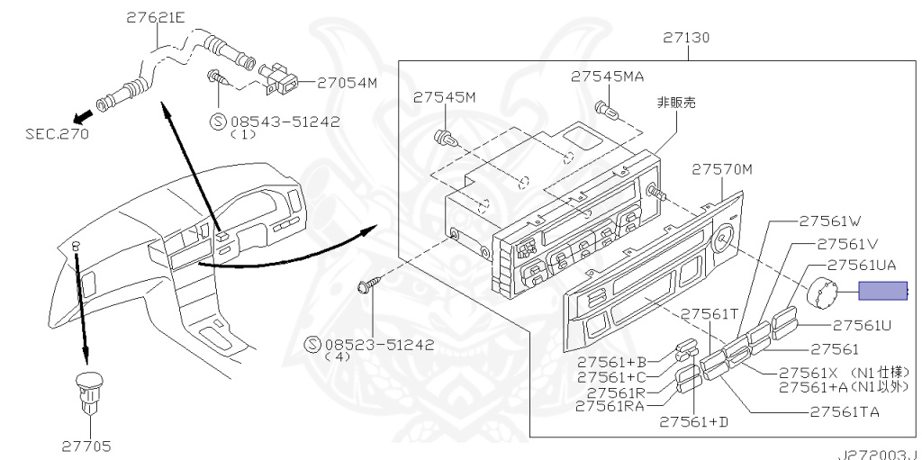 Nissan - Skyline - R34 25GT - ENR34 - 2000 - 25GT - 4 DOOR SEDAN(4S) - AUTOMATIC-FLOOR SHIFT(AT.F4) - High-speed 2-link (IRS.2WD) - RB25DE