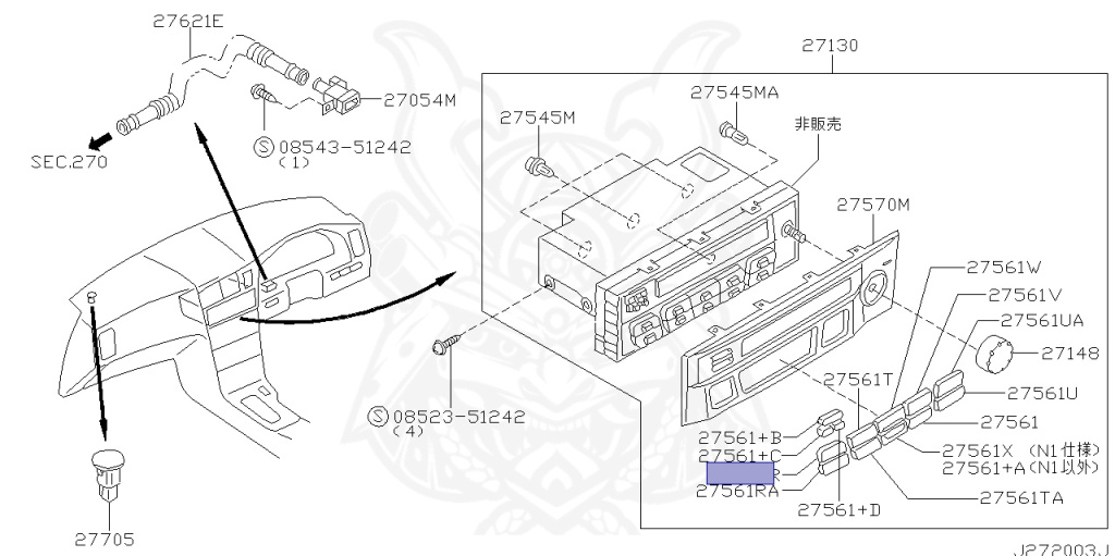 Nissan - Skyline - R34 25GT - ENR34 - 2000 - 25GT - 4 DOOR SEDAN(4S) - AUTOMATIC-FLOOR SHIFT(AT.F4) - High-speed 2-link (IRS.2WD) - RB25DE