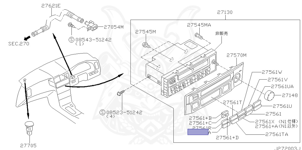 Nissan - Skyline - R34 25GT - ENR34 - 2000 - 25GT - 4 DOOR SEDAN(4S) - AUTOMATIC-FLOOR SHIFT(AT.F4) - High-speed 2-link (IRS.2WD) - RB25DE
