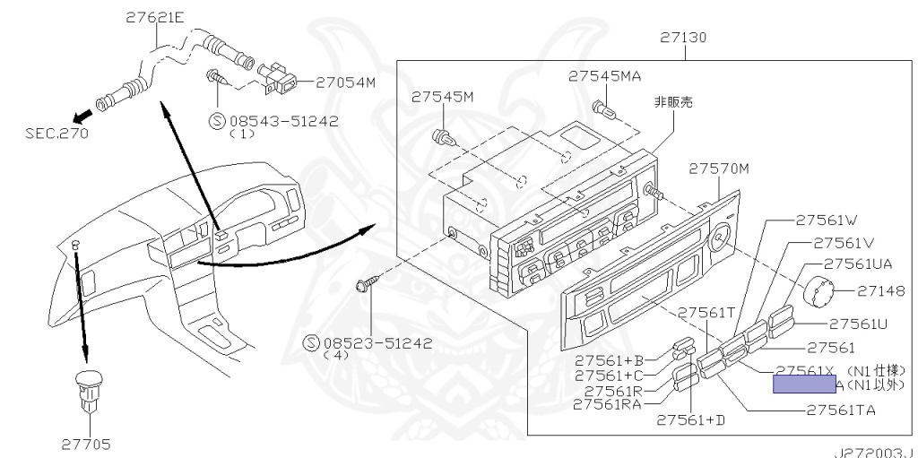 Nissan - Skyline - R34 25GT - ENR34 - 2000 - 25GT - 4 DOOR SEDAN(4S) - AUTOMATIC-FLOOR SHIFT(AT.F4) - High-speed 2-link (IRS.2WD) - RB25DE