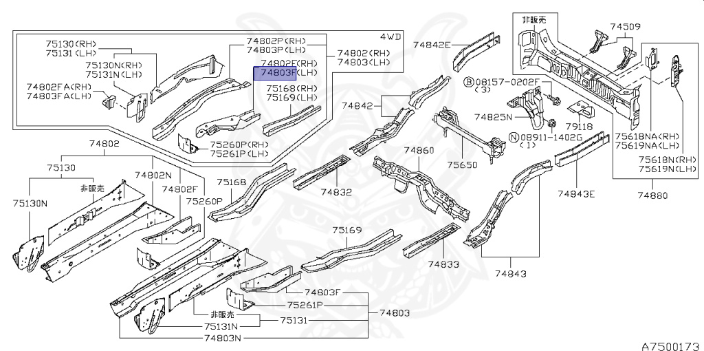 Nissan - Stagea - WC34 - 1999 - RS-FOUR S - WAGON(W) - 4 WHEEL DRIVE(4WD) - MANUAL TRANSMISSION(MT) - RB25DET