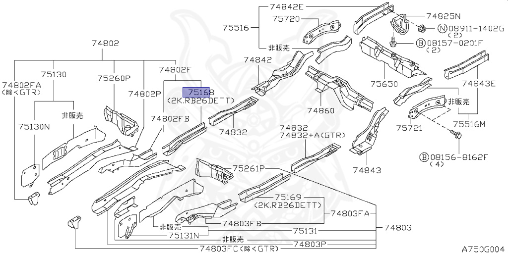 Nissan - Skyline GT-R - BNR34 - 2000 - GTR TYPE - 2 door hard top (2K) - MANUAL MISSION 6-SPEED(MT.F6) - Hi-Cas 4-Link (HI.4WD) - RB26DETT
