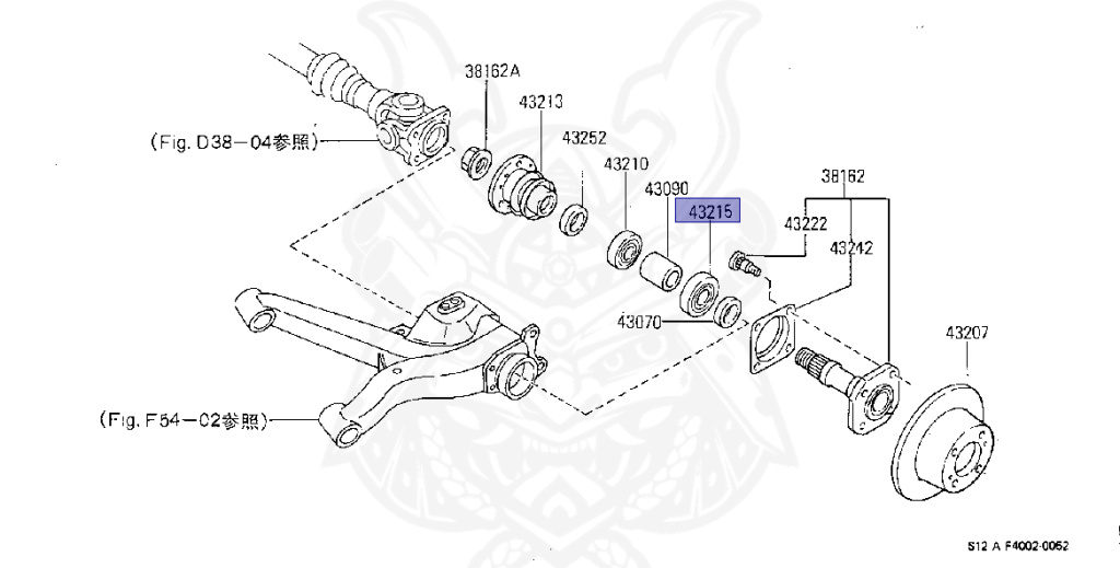 43215-01P00 - Nissan - Bearing, Rear Axle Outer - Nengun Performance