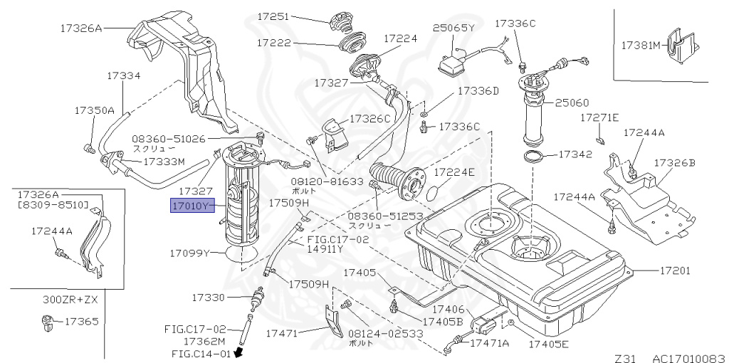 Nissan - Fairlady Z - Z31 - 1987 - ZR2 - MANUAL TRANSMISSION(MT) - T-bar roof (KZ#) - RB20DT