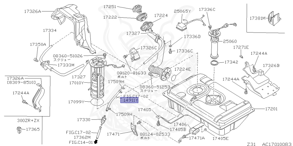 Nissan - Fairlady Z - Z31 - 1986 - ZR2 - MANUAL TRANSMISSION(MT) - T-bar roof (KZ#) - RB20DT