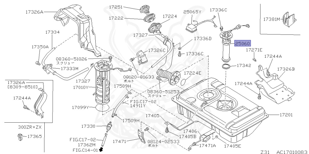 Nissan - Fairlady Z - Z31 - 1986 - ZX - AUTOMATIC TRANSMISSION(AT) - T-bar roof (KZ#) - VG30T