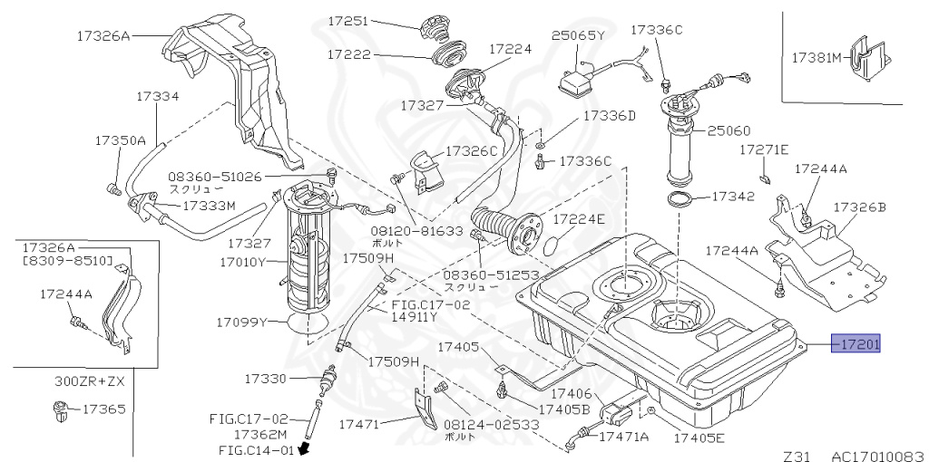 Nissan - Fairlady Z - Z31 - 1989 - ZR - MANUAL TRANSMISSION(MT) - T-bar roof (KZ#) - VG30D