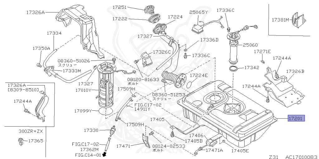 Nissan - Fairlady Z - Z31 - 1987 - ZR2 - MANUAL TRANSMISSION(MT) - T-bar roof (KZ#) - RB20DT