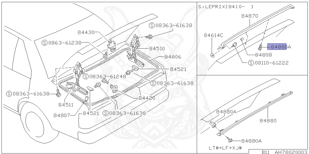 Nissan - Sunny - B11 - 1986 - XJ - SEDAN(S) - AUTOMATIC TRANSMISSION(AT) - CD17