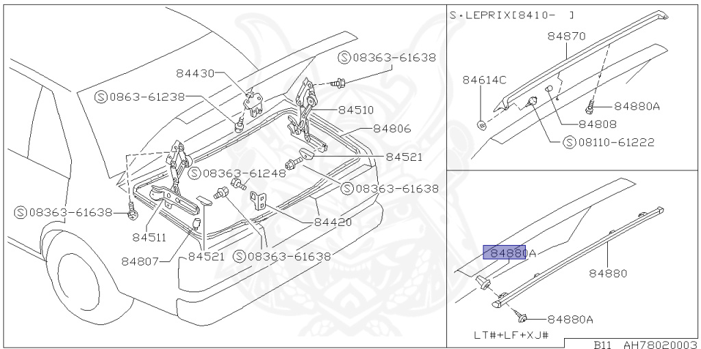 Nissan - Sunny - B11 - 1984 - XJE - SEDAN(S) - AUTOMATIC TRANSMISSION(AT) - E15E