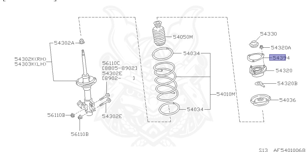 Nissan - Silvia - S13 - 1991 - Q'S - HARDTOP(K) - AUTOMATIC TRANSMISSION(AT) - TWO WHEELS STEERING(2WS) - SR20D