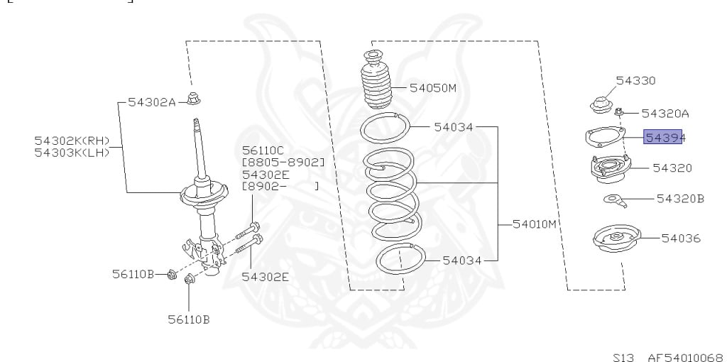 Nissan - Silvia - S13 - 1991 - Q'S - HARDTOP(K) - MANUAL TRANSMISSION(MT) - TWO WHEELS STEERING(2WS) - SR20D