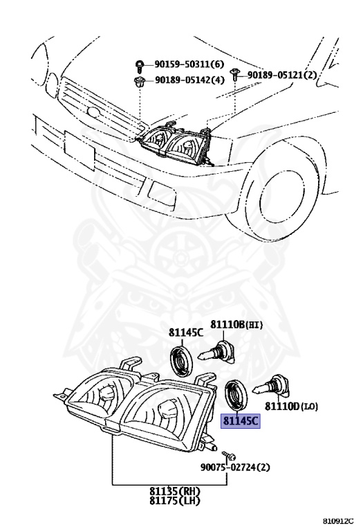 90075-65006 - Toyota - Cover, Headlamp, No.1 - Nengun Performance