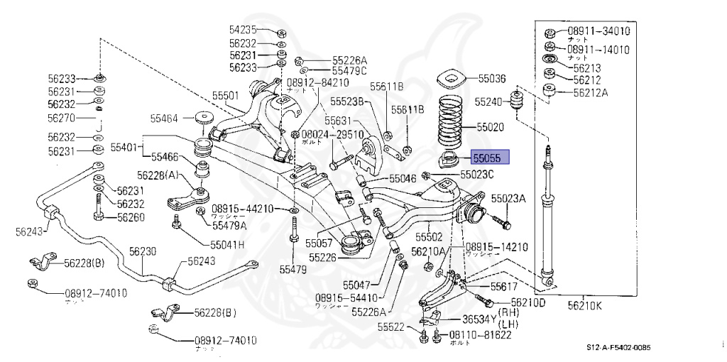 Nissan - Silvia - S12 - 1986 - RX - HATCH BACK(HB) - 5 SPEED MANUAL TRANS(F5) - CA18T