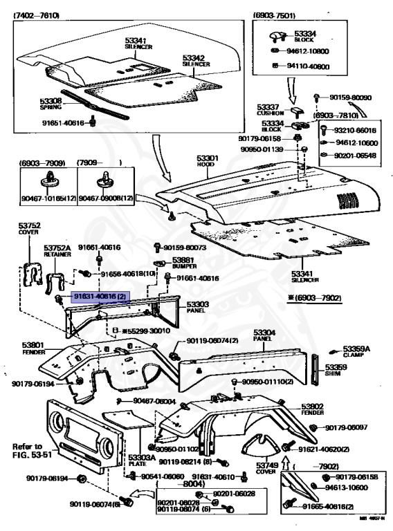 Toyota - Land Cruiser - FJ40 - 1969 - SOFTTOP (TARPAULIN CANVASTOP OR VINYLTOP) - F