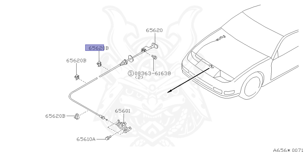24220-H6600 - Nissan - Clip, Harness - Nengun Performance