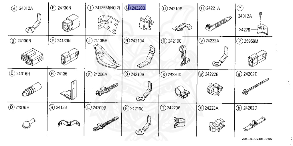 24220-H6600 - Nissan - Clip, Harness - Nengun Performance