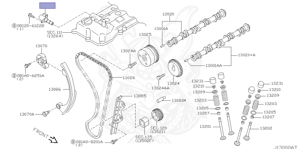 23796-AU000 - Nissan - Solenoid Valve Assembly, Vtc - Nengun